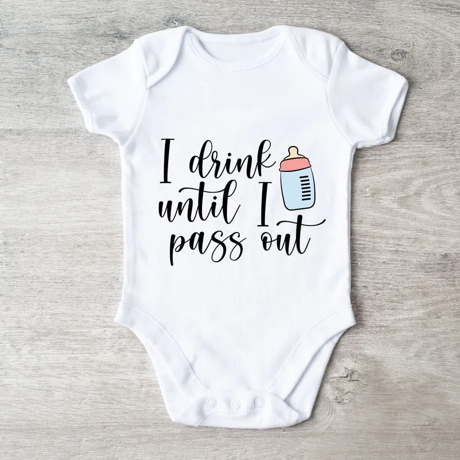 MRK Basics Funny Slogans White Baby Vest