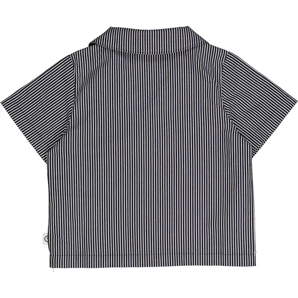 Msli Balsam Cream/Night Blue Poplin Stripe Shirt