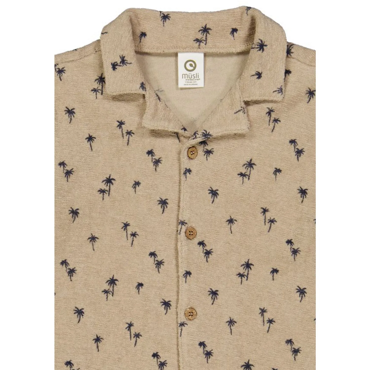 Msli Cashmere/ Night Blue Palm Shirt