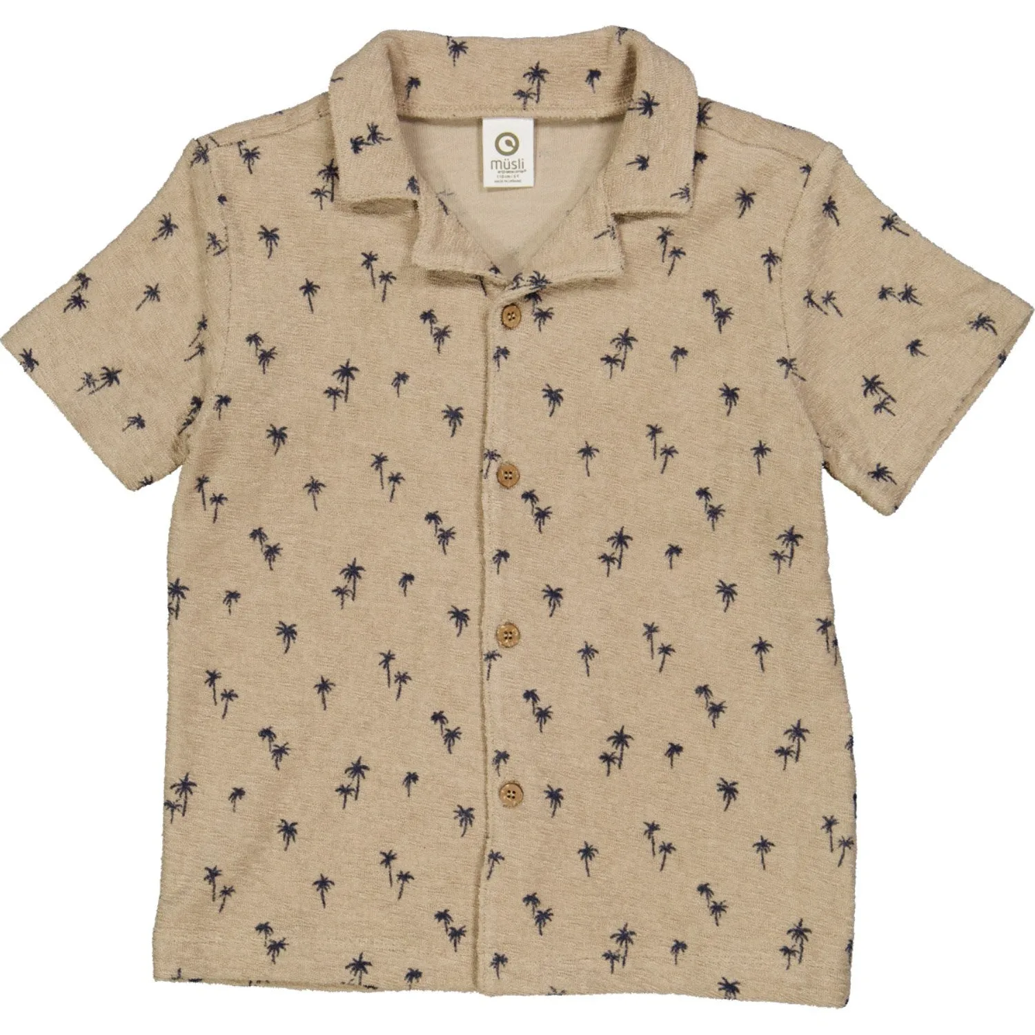 Msli Cashmere/ Night Blue Palm Shirt