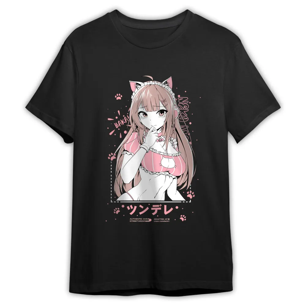 Myu "Tsundere" Anime Streetwear T-shirt