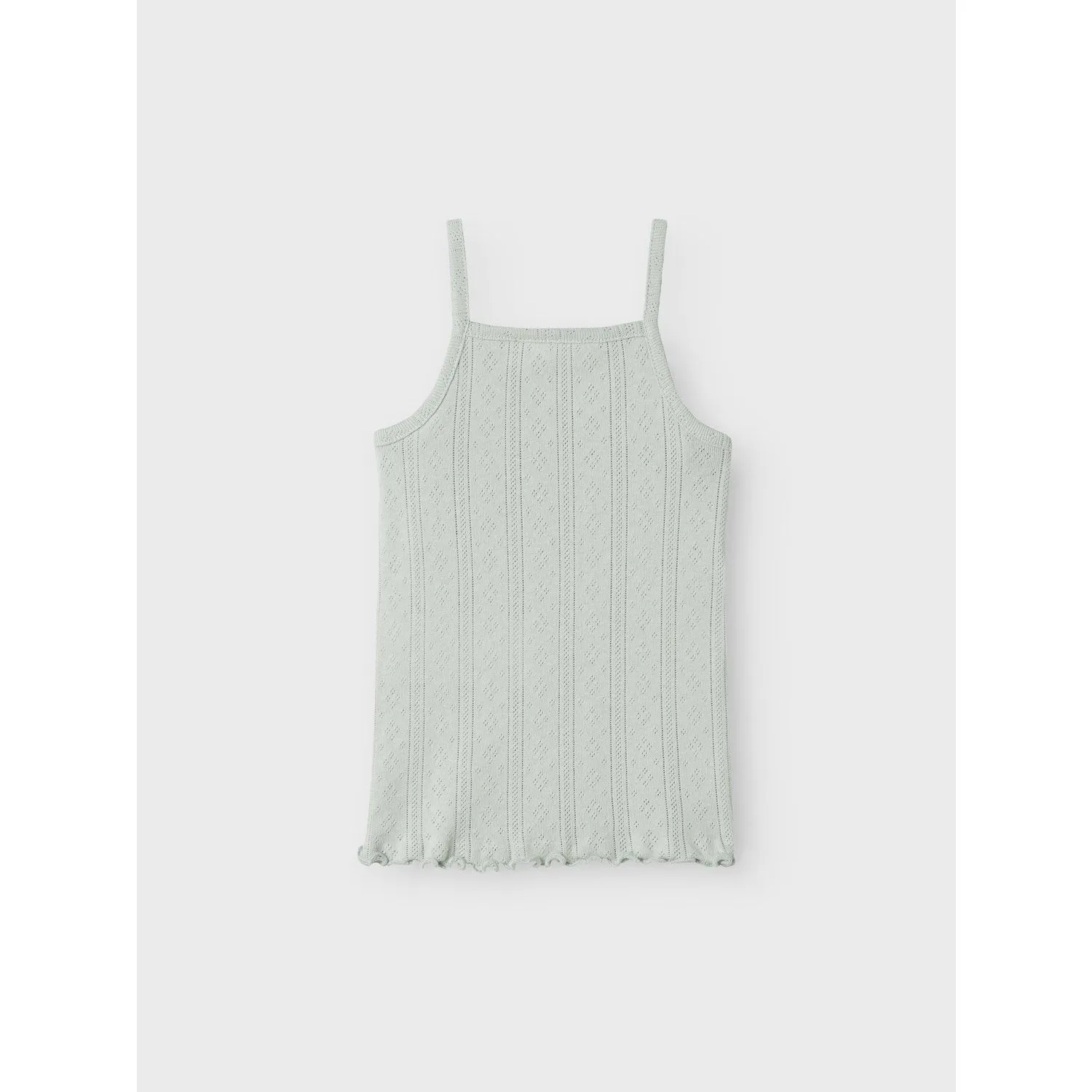 Name It Aqua Gray Jsilke Slim Strap Top