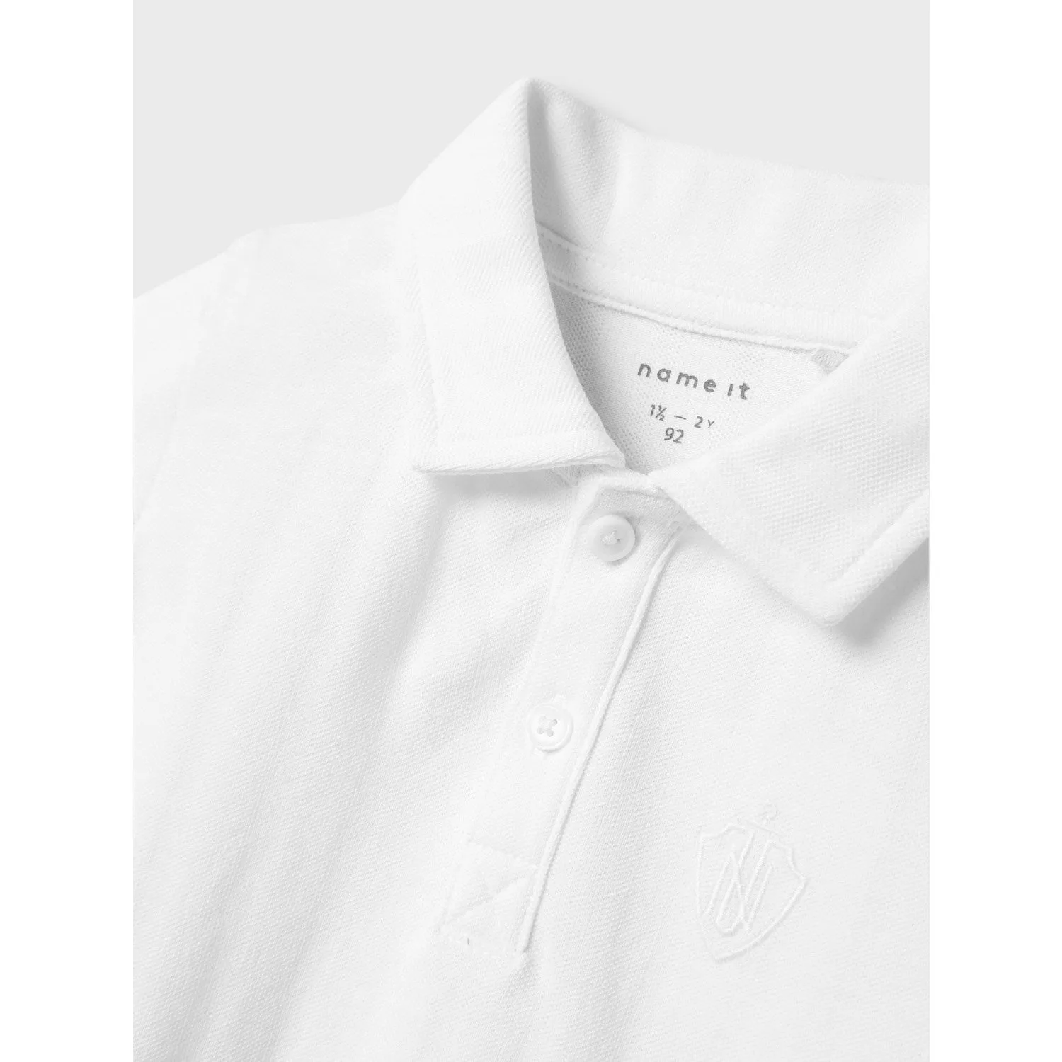 Name It Bright White Fene Polo