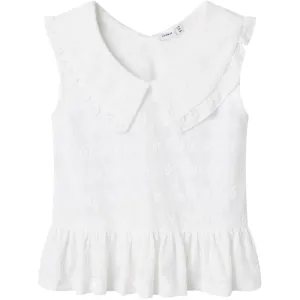 Name It Bright White Holo Short Top
