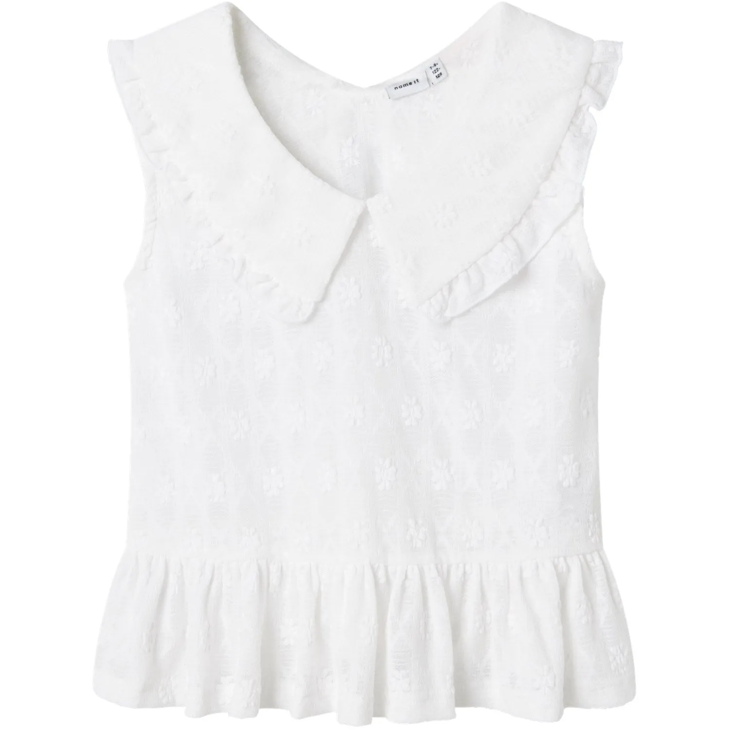 Name It Bright White Holo Short Top