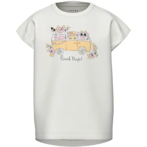 Name It Bright White Roadtrip Violet T-Shirt