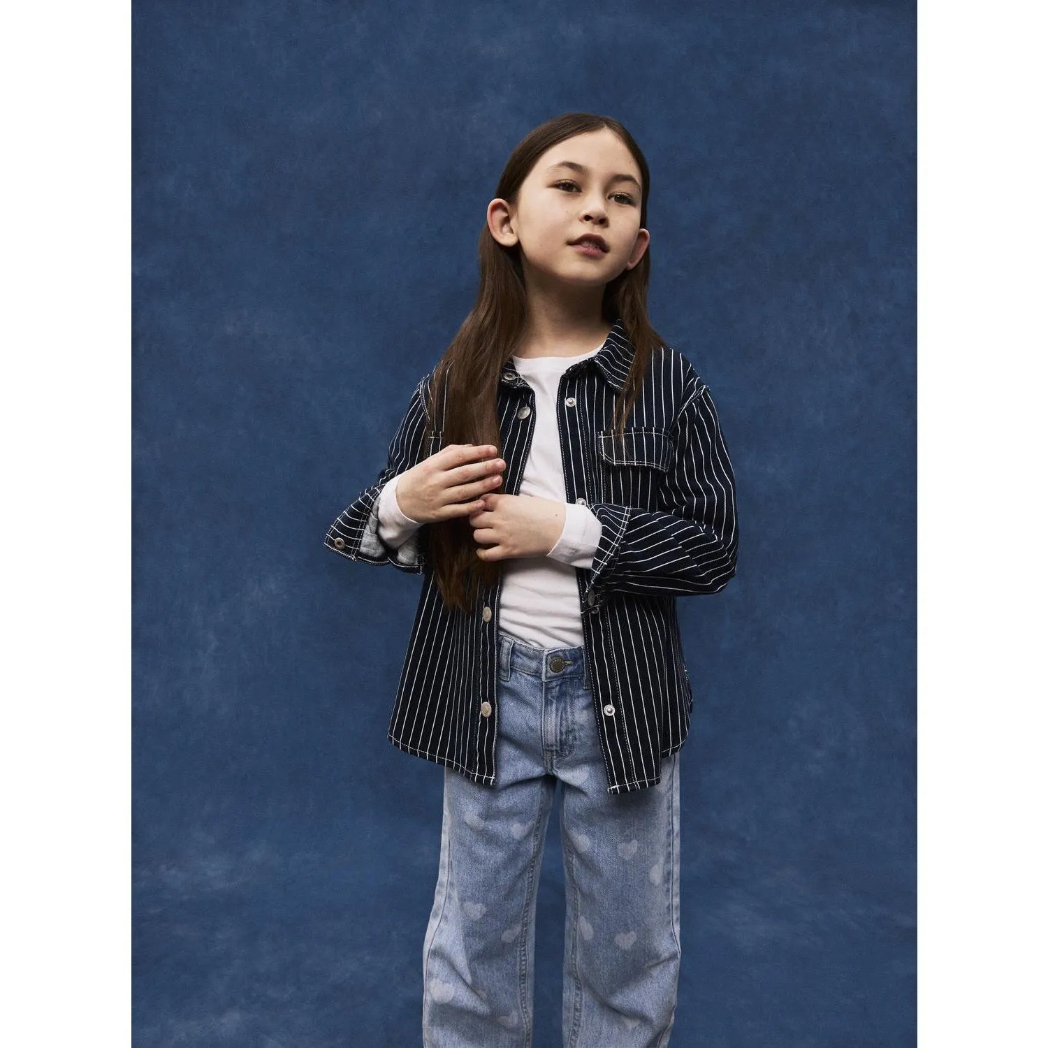 Name It Dark Sapphire Mine Twill Oversize Overshirt