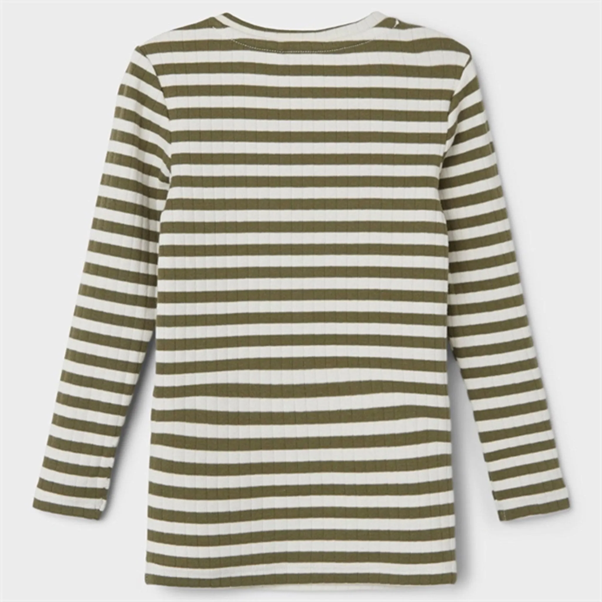 Name it Deep Lichen Green Suraja Slim Blouse Stripe Noos