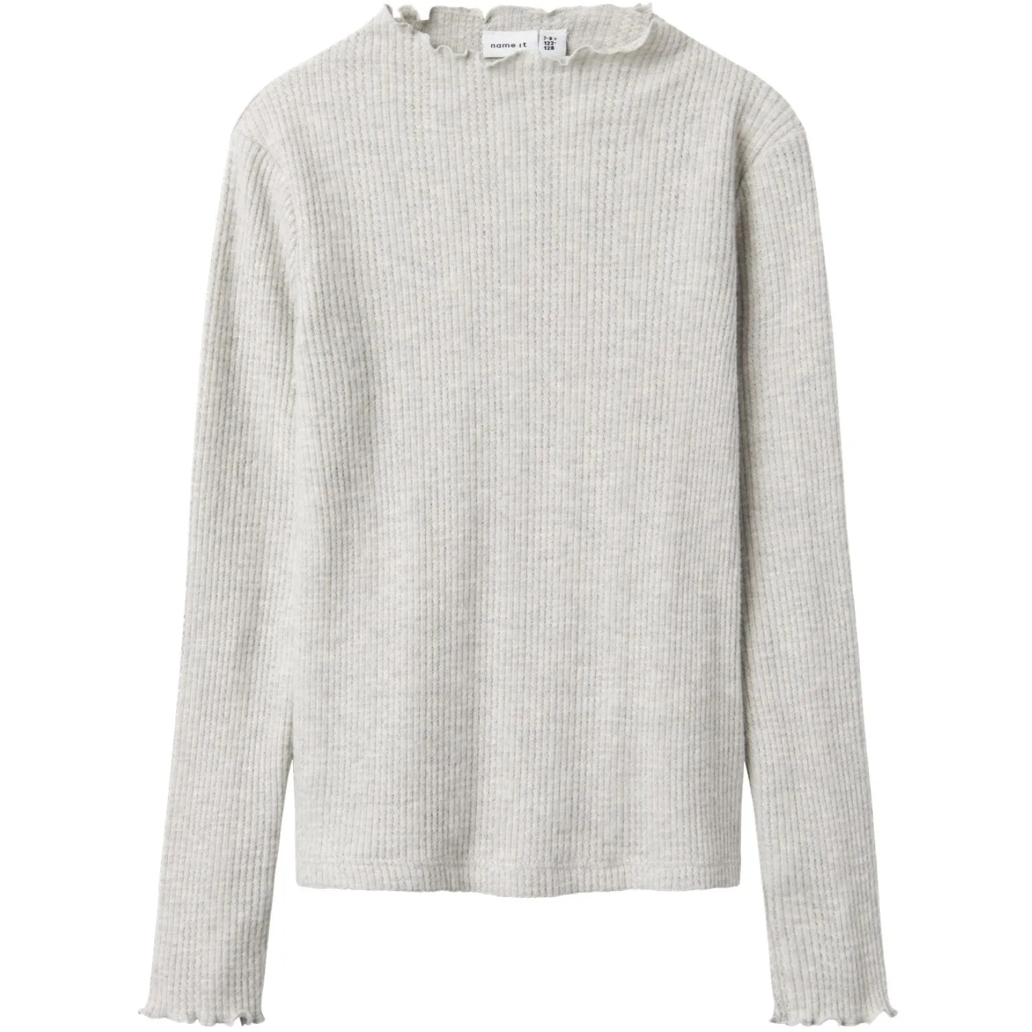Name It Light Grey Melange Tulpu Blouse