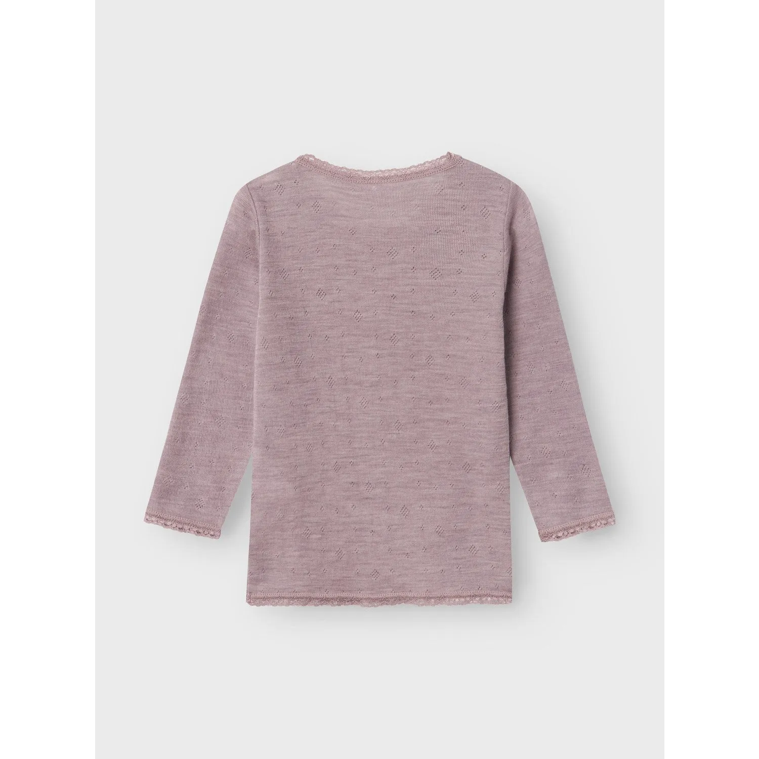 Name It Purple Dove Wang Wool Needle Blouse Solid Noos