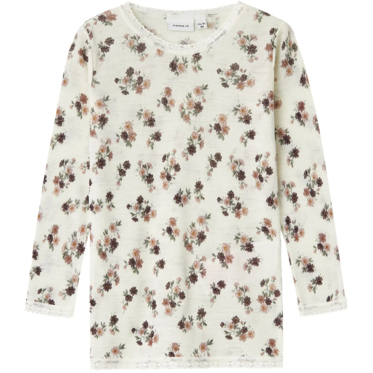 Name It Snow White Wang Wool Needle Blouse Noos