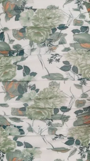 Natalia Midi Dress - Dark Green Floral Billy J