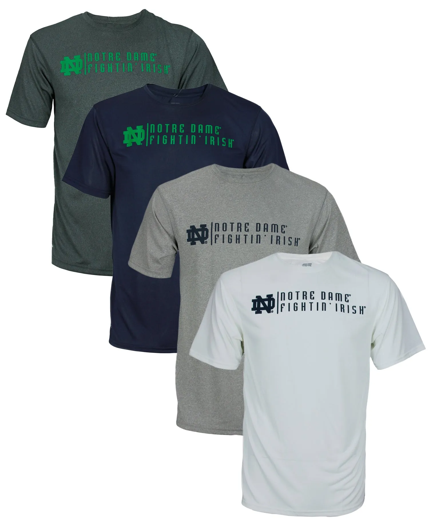 NCAA Men's Notre Dame Headlines Dri Tek Performance Tee T-shirt, Many Colors