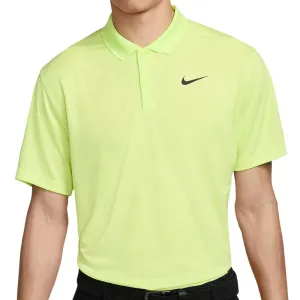 Nike Dri-FIT Victory Solid Polo Shirt - Light Lemon Twist/Black
