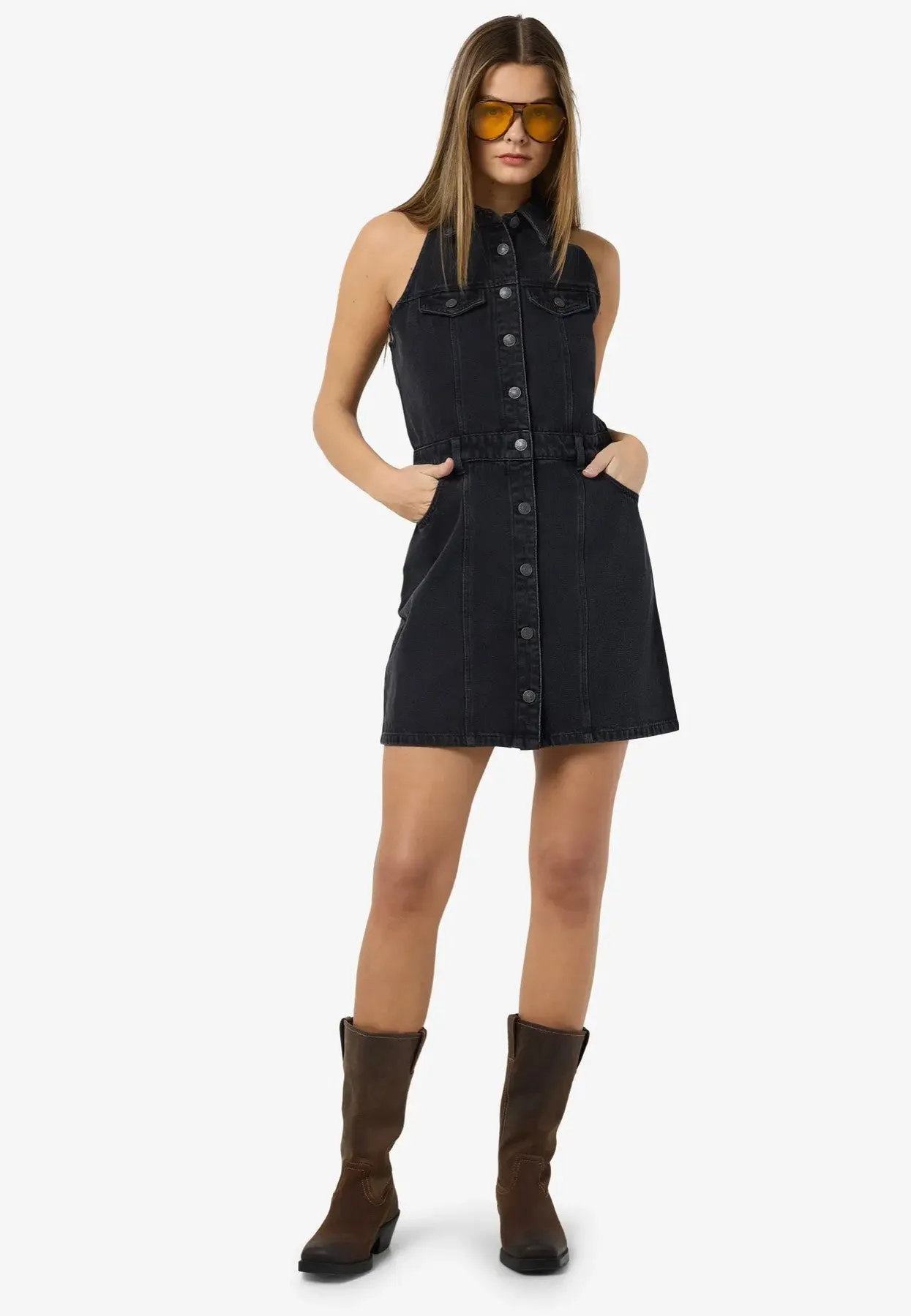 Noisy May - Lardie Slim Black Denim - Dress