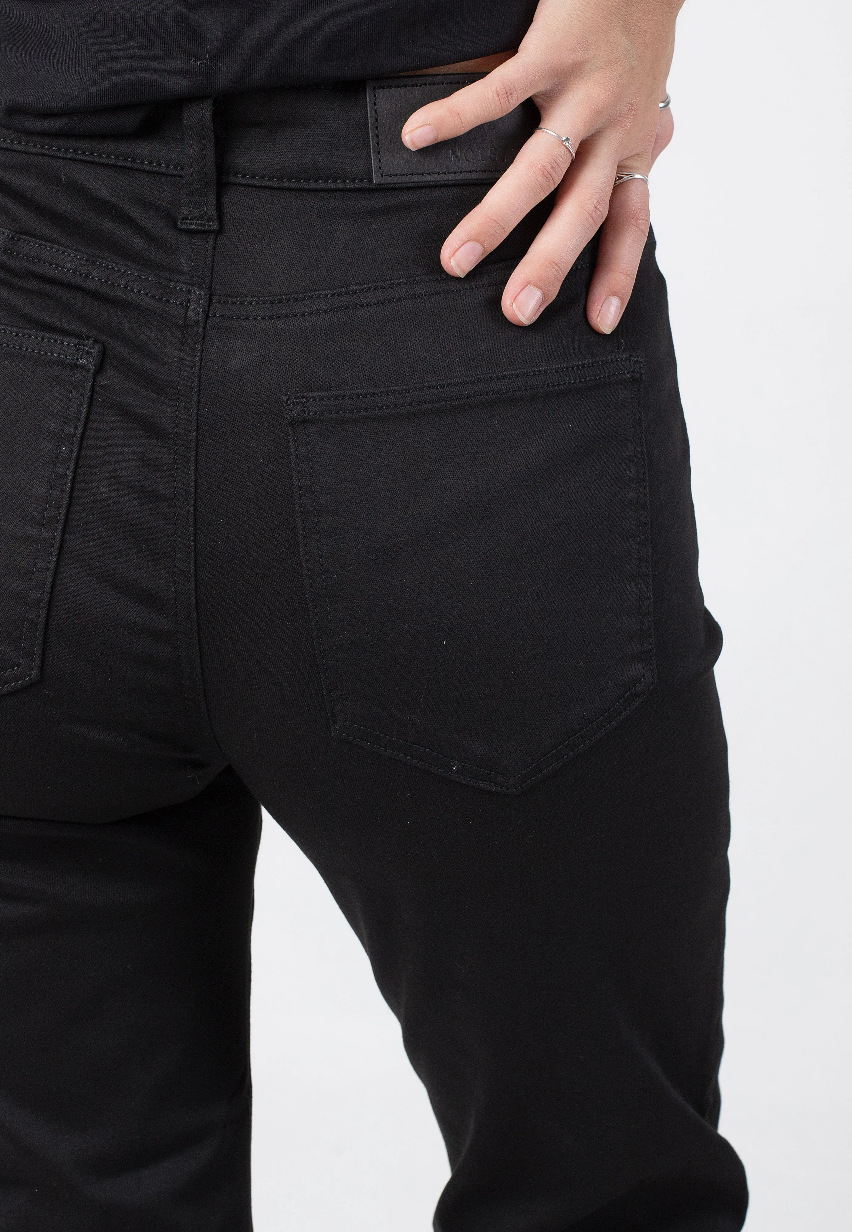 Noisy May - Moni Hw Straight Black Denim - Jeans