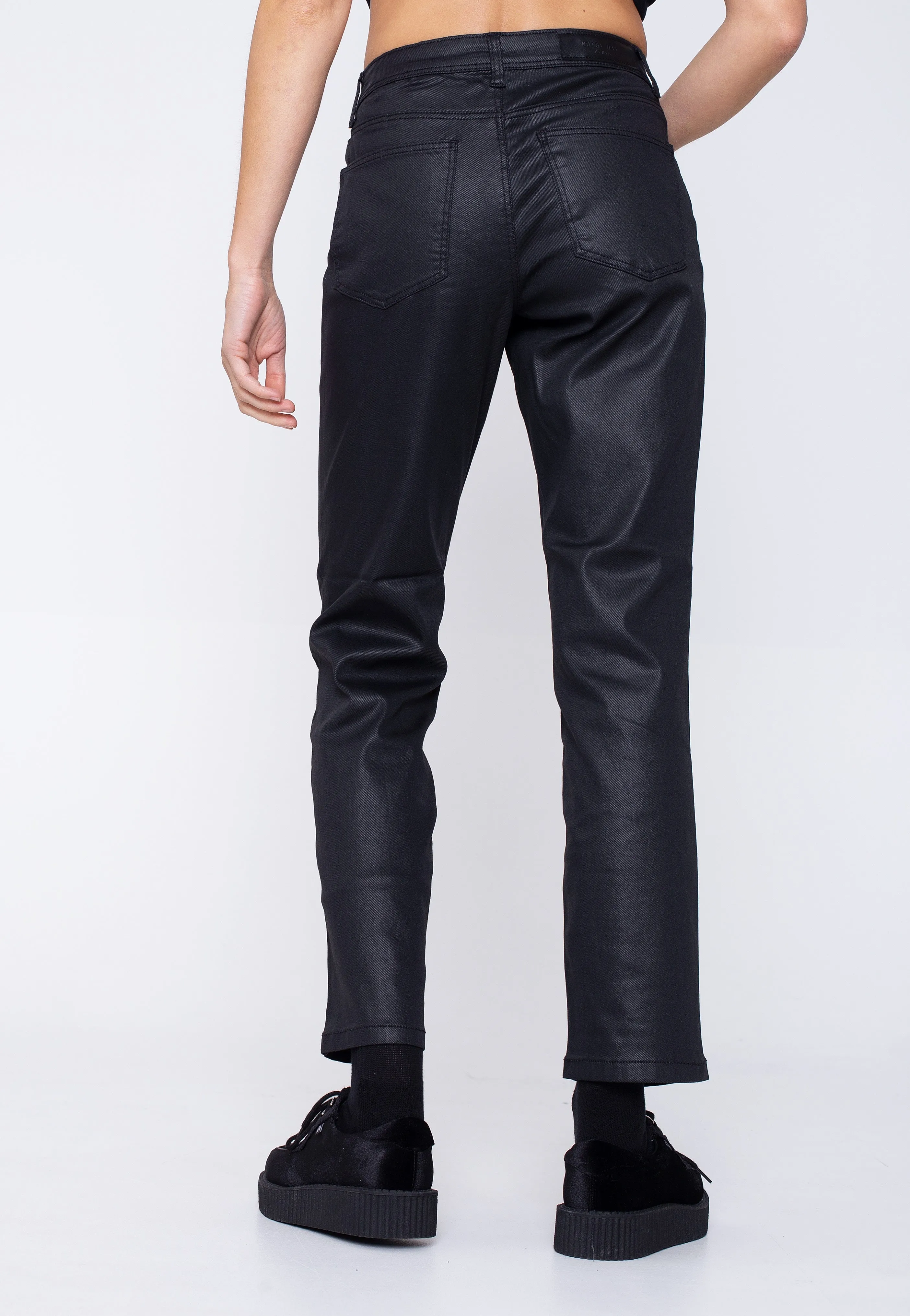 Noisy May - Olivia NW Slim Coated Black - Jeans