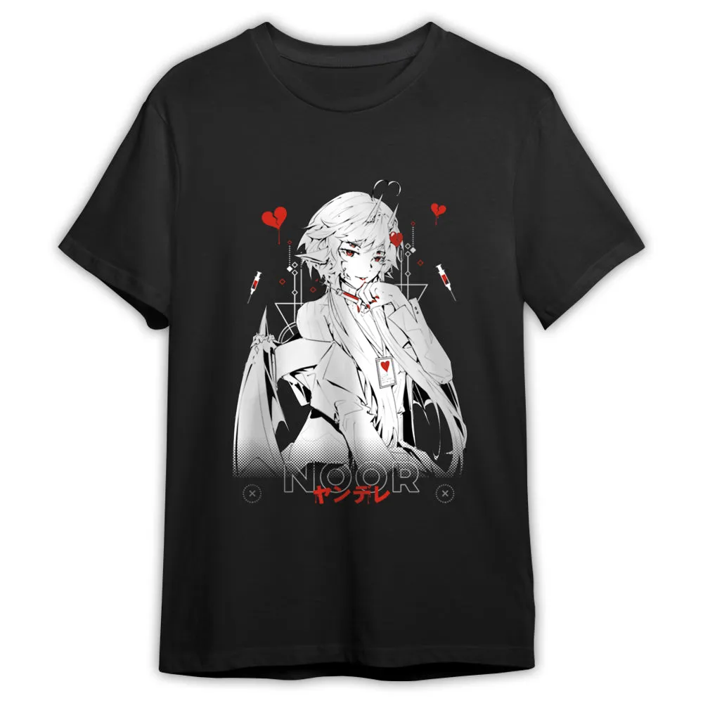 Noor Deadly Love Anime Streetwear T-Shirt