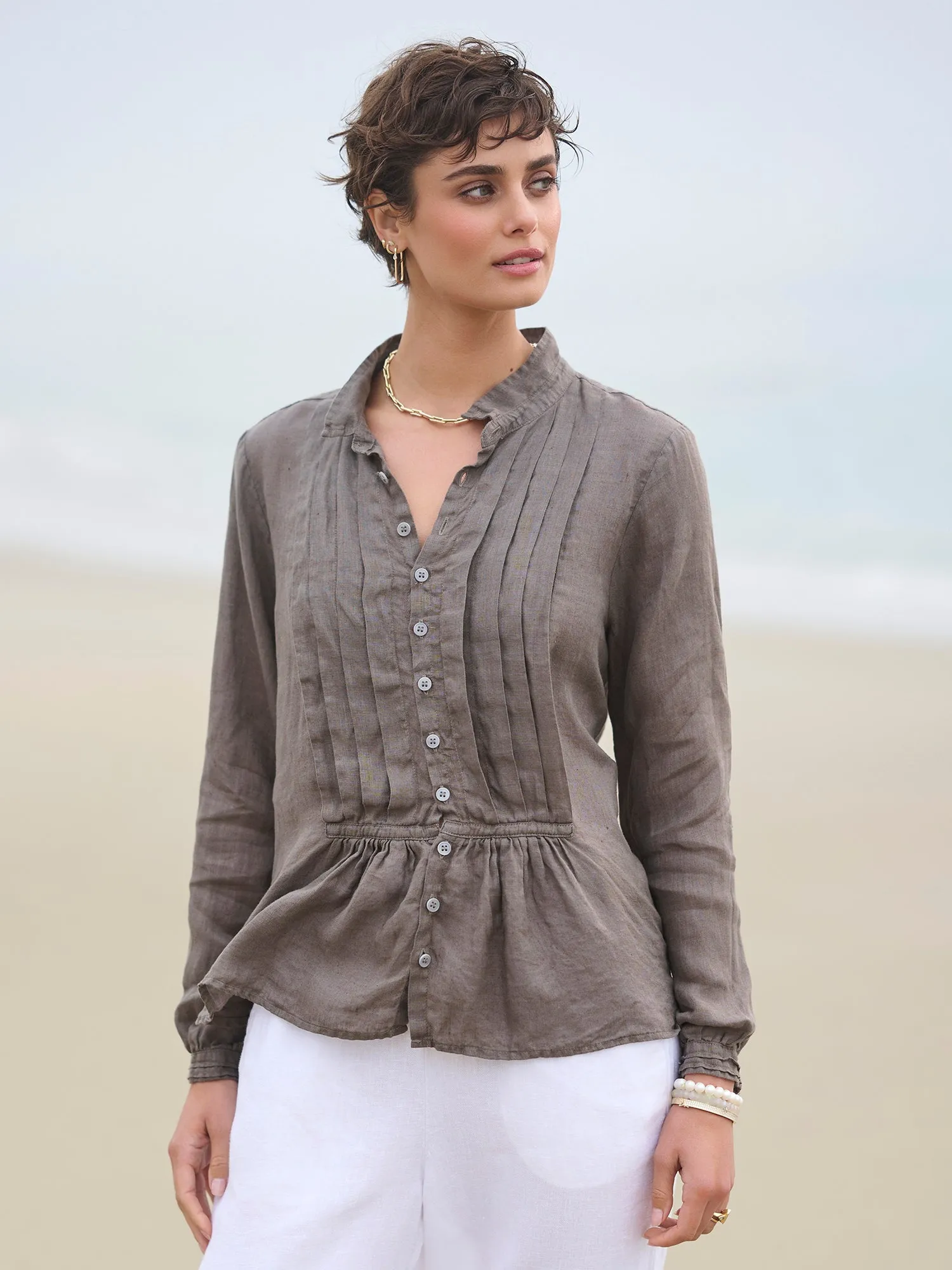 Nora Tux Linen Shirt