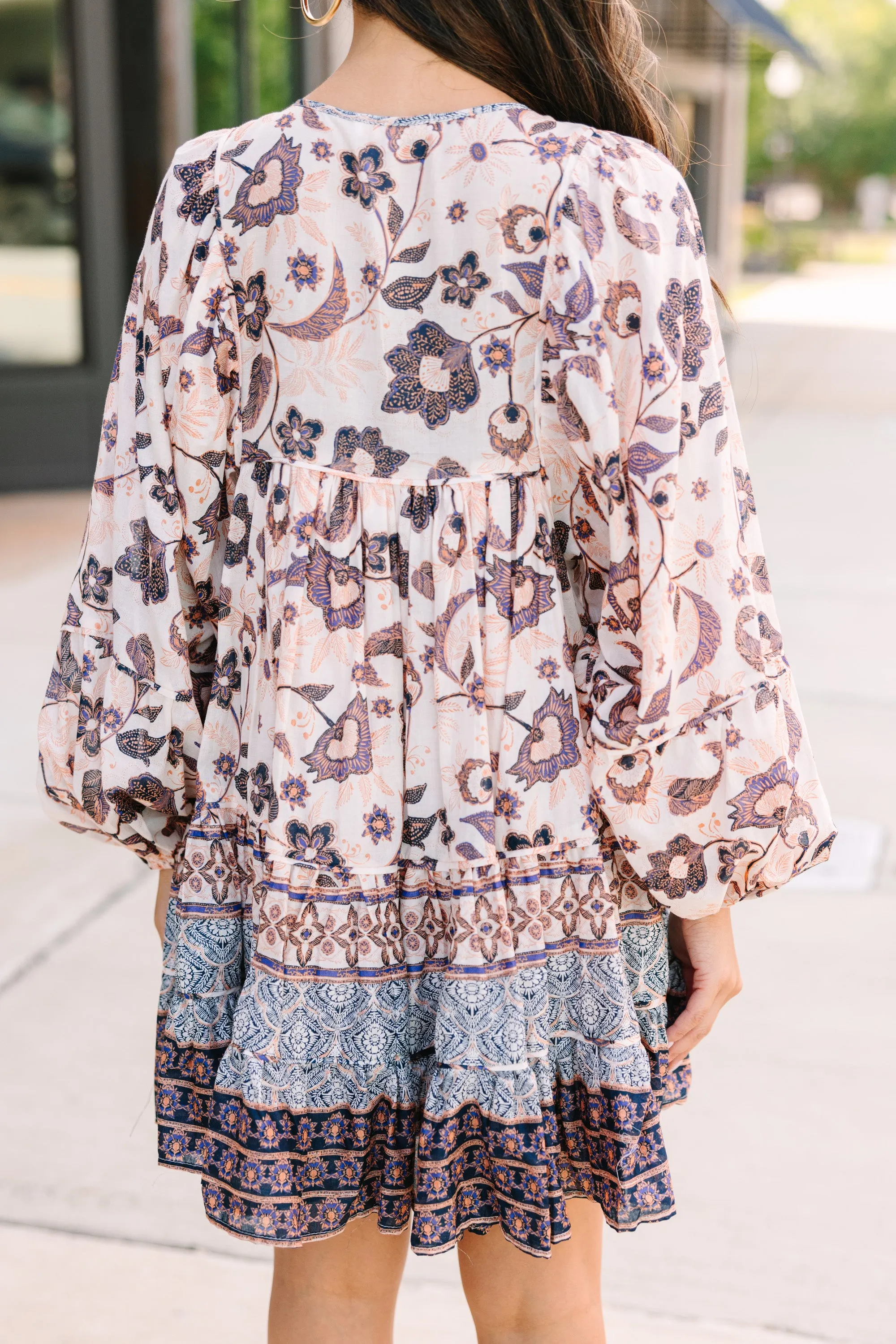 Olivaceous: Tell It All Natural Floral Dress