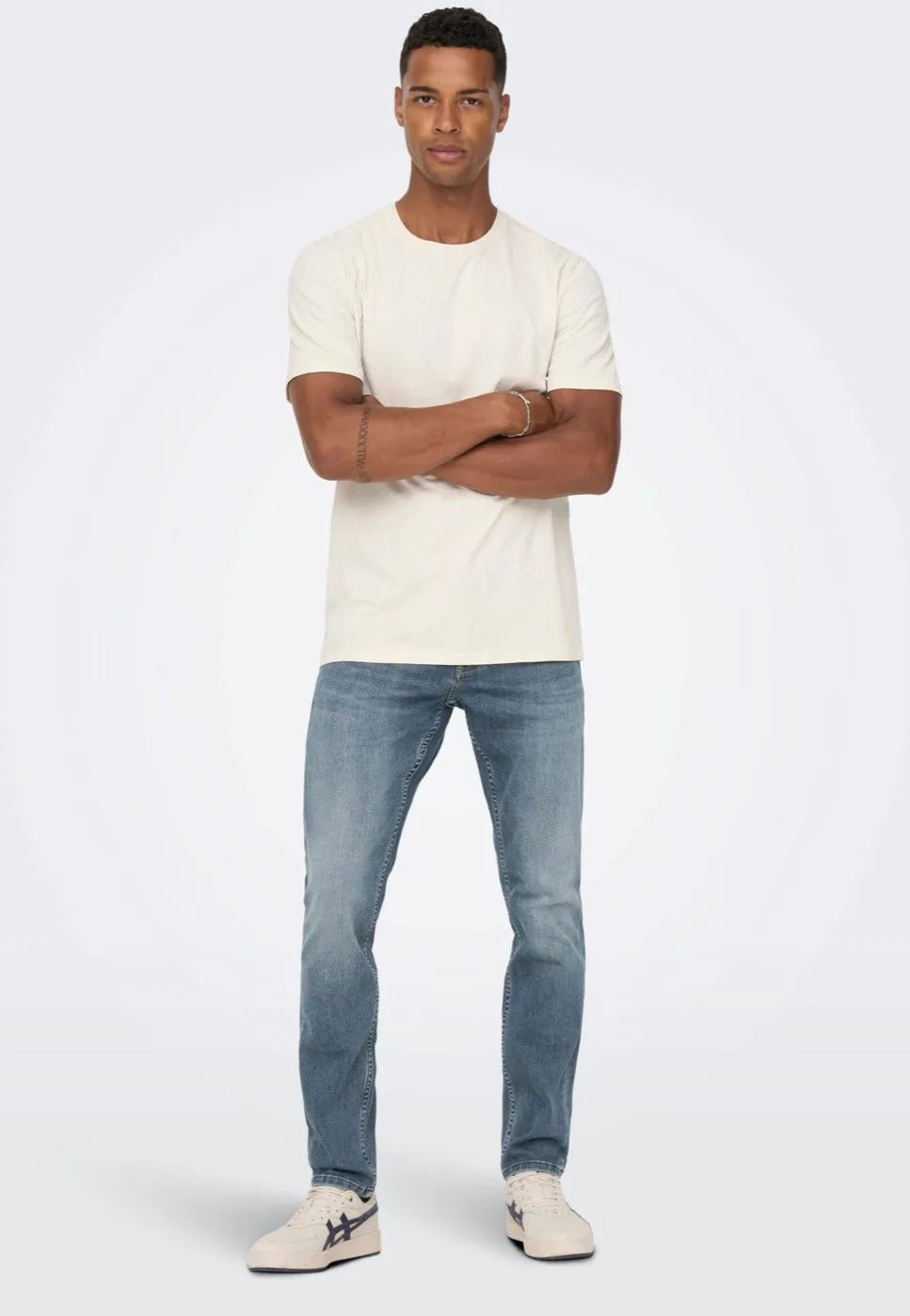Only & Sons - Loom Slim Dark Blue Grey - Jeans