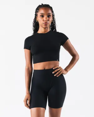 OT Crop Tee - Black Alphalete Athletics