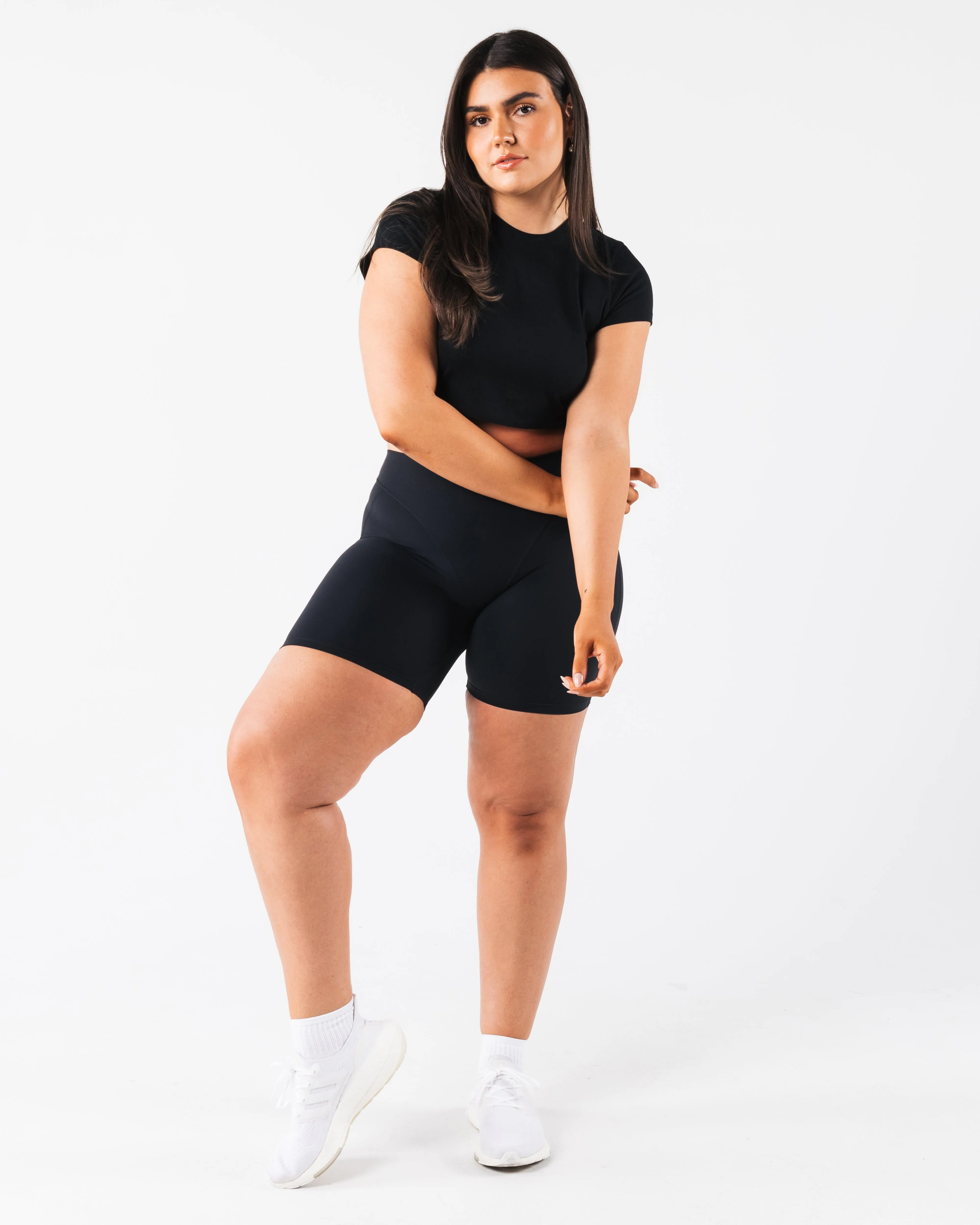 OT Crop Tee - Black Alphalete Athletics