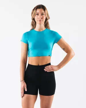 OT Crop Tee - Neptune Alphalete Athletics