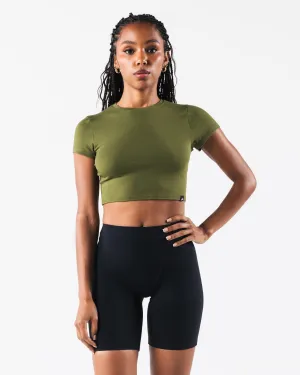 OT Crop Tee - Verbena Alphalete Athletics