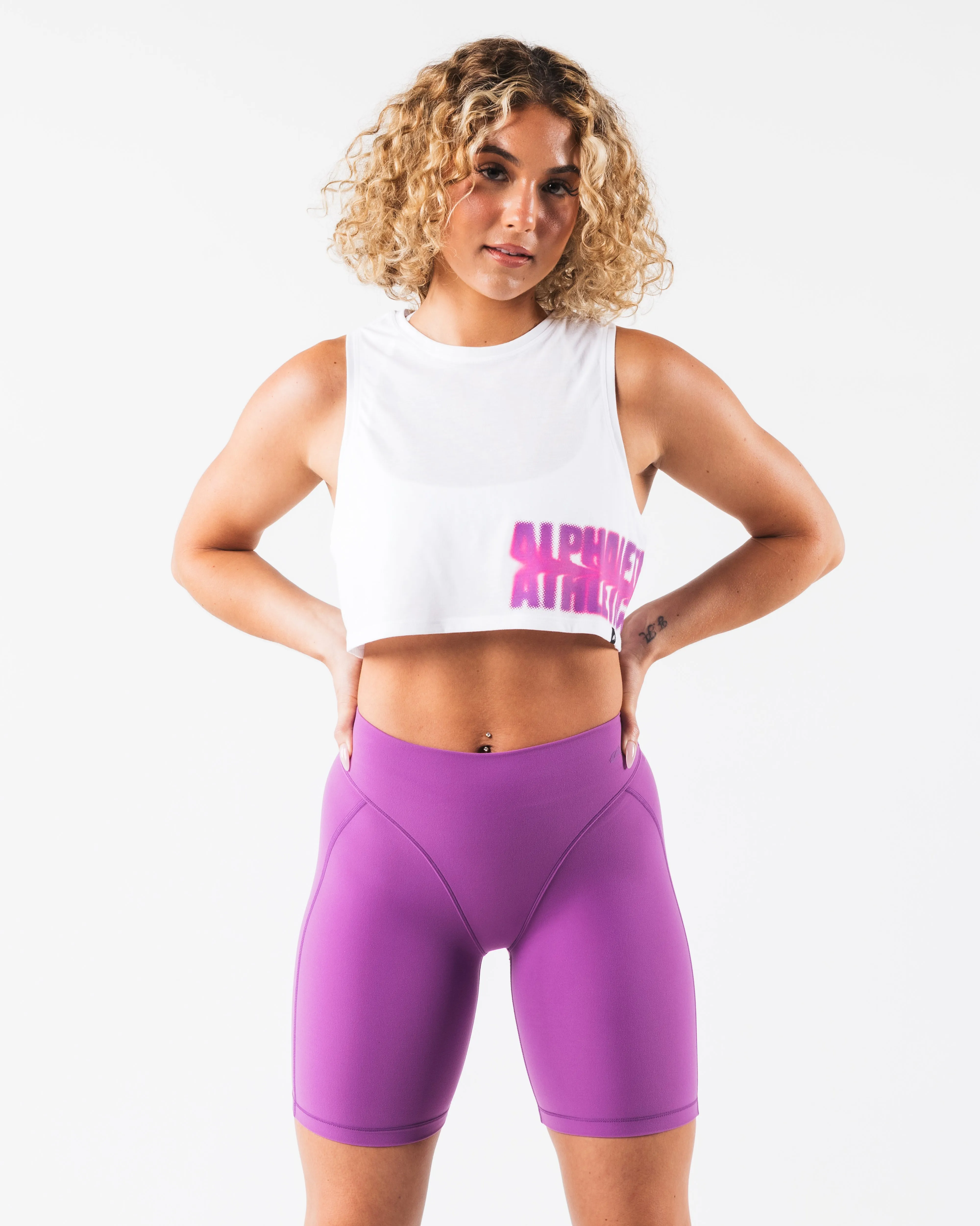 OT Muscle Tank - Graphic White Alphalete Athletics