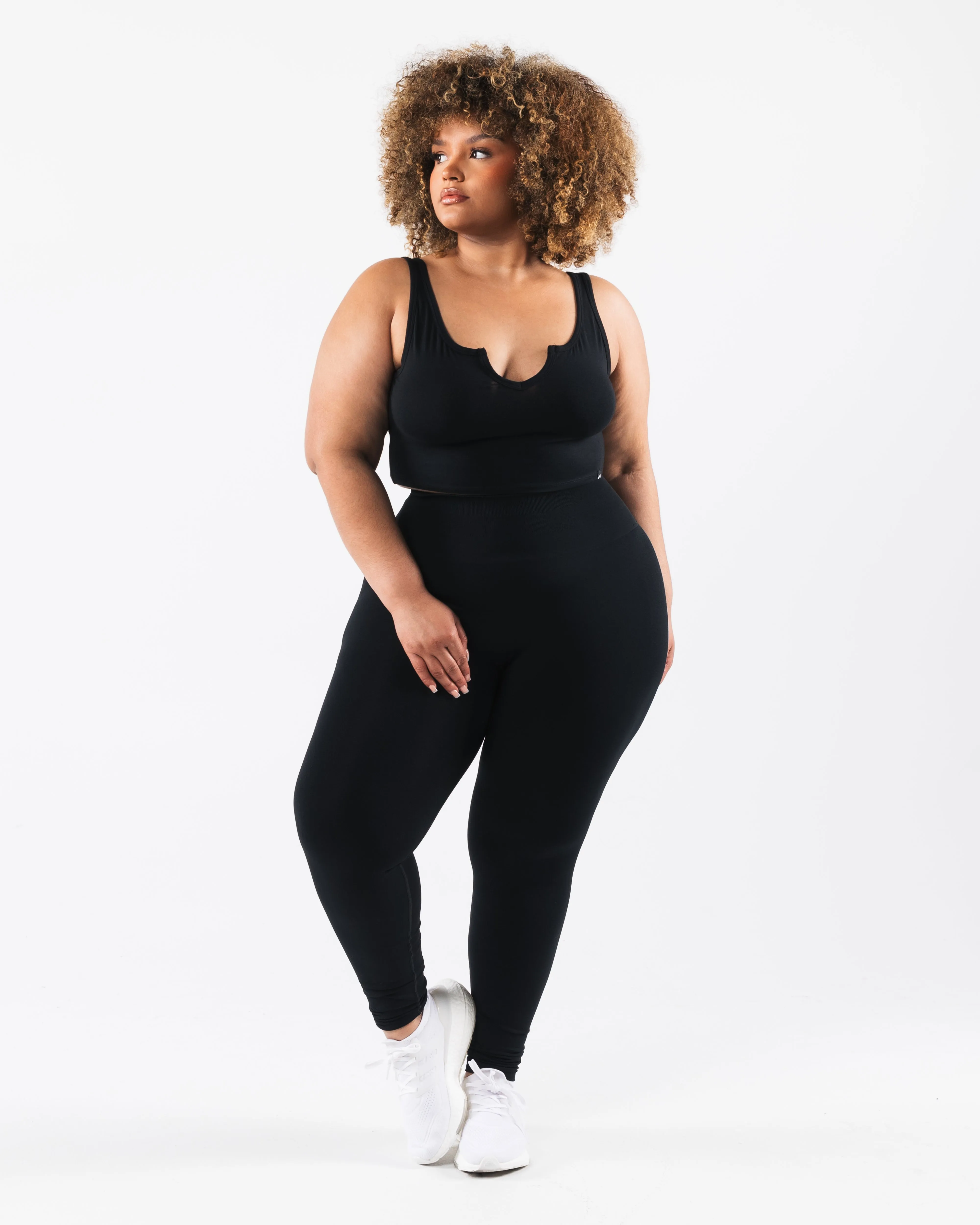 OT Slit Tank - Black Alphalete Athletics