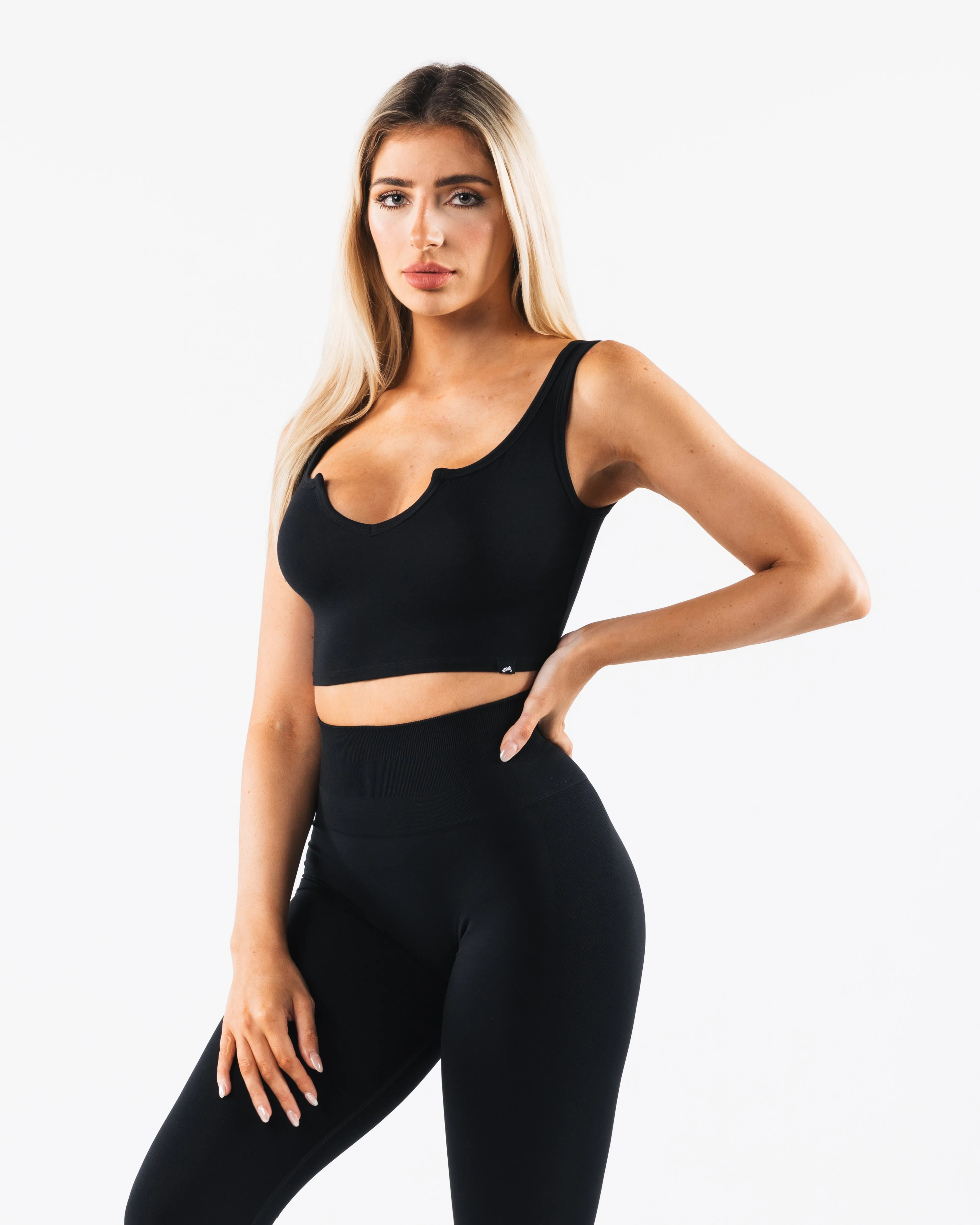 OT Slit Tank - Black Alphalete Athletics
