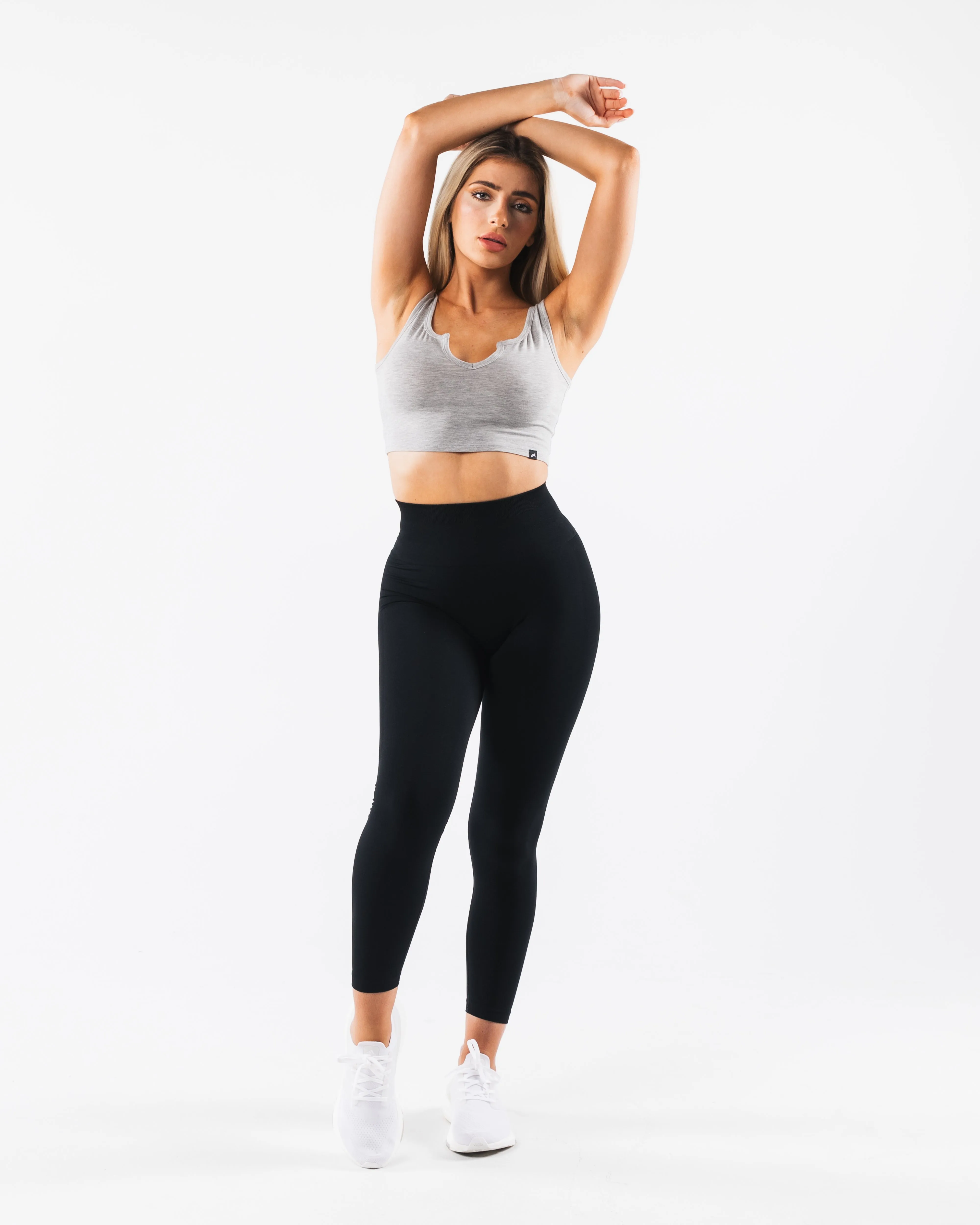 OT Slit Tank - Light Heather Grey Alphalete Athletics