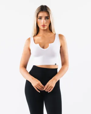 OT Slit Tank - White Alphalete Athletics