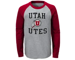 Outerstuff NCAA Kids Utah Utes Constant Long Sleeve Raglan Tee