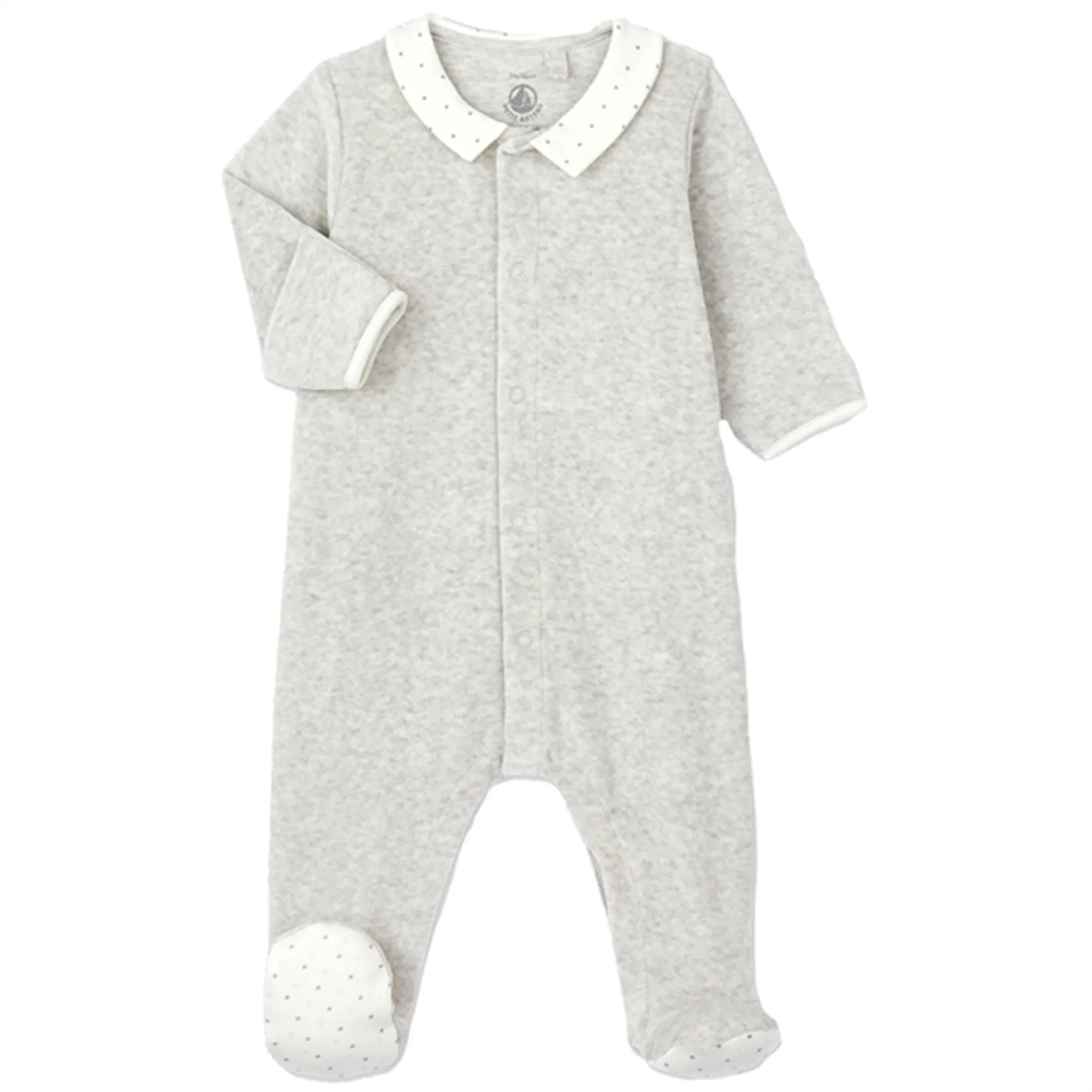Petit Bateau Body Suit Dors Bien Grey