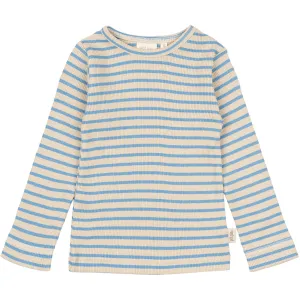 Petit Piao Allure Blue/Dark Off White Blouse Modal Striped