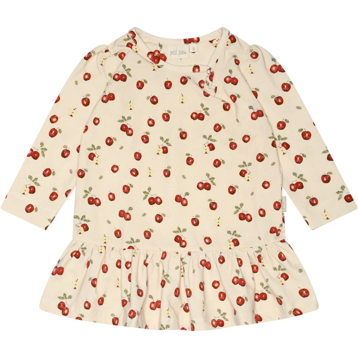 Petit Piao Apple Aop Dress Gather Printed