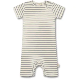Petit Piao Blue Mist Summer Suit Modal Striped