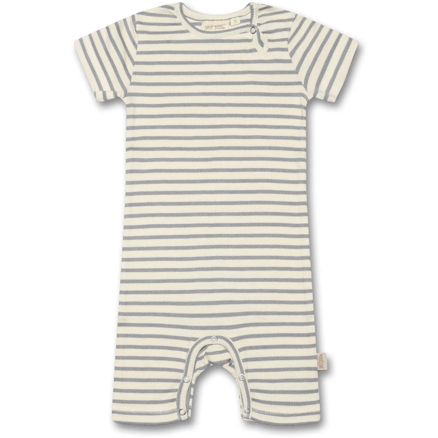 Petit Piao Blue Mist Summer Suit Modal Striped
