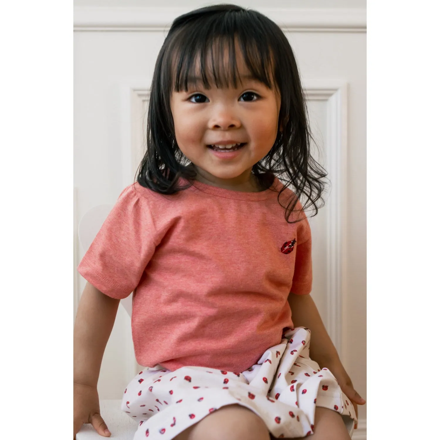 Petit Piao Sea Shell Pink T-shirt Motif