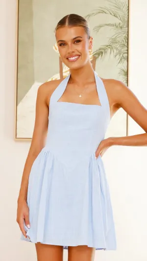 Peyton Mini Dress - Blue Billy J