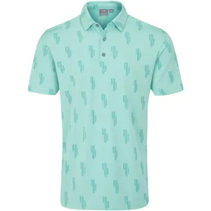 Ping Arizona Cactus Polo Shirt - Aruba Blue Multi