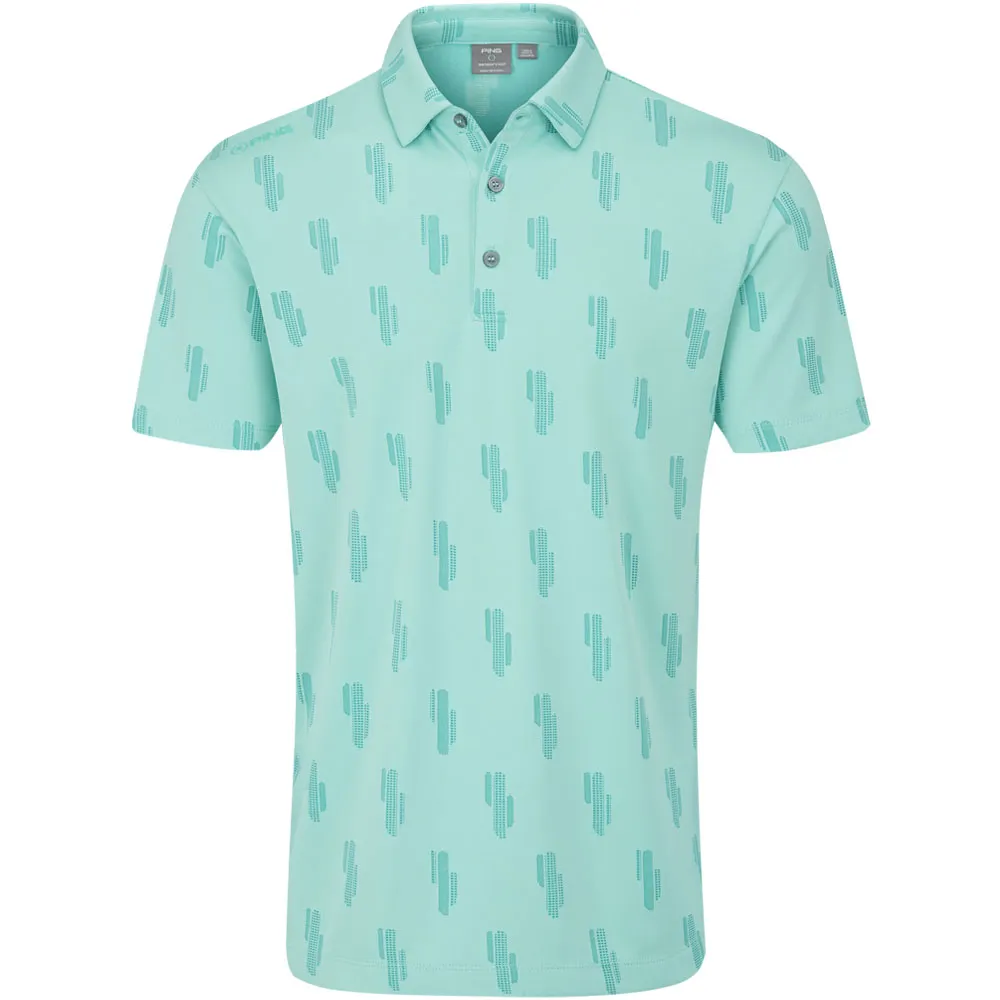 Ping Arizona Cactus Polo Shirt - Aruba Blue Multi