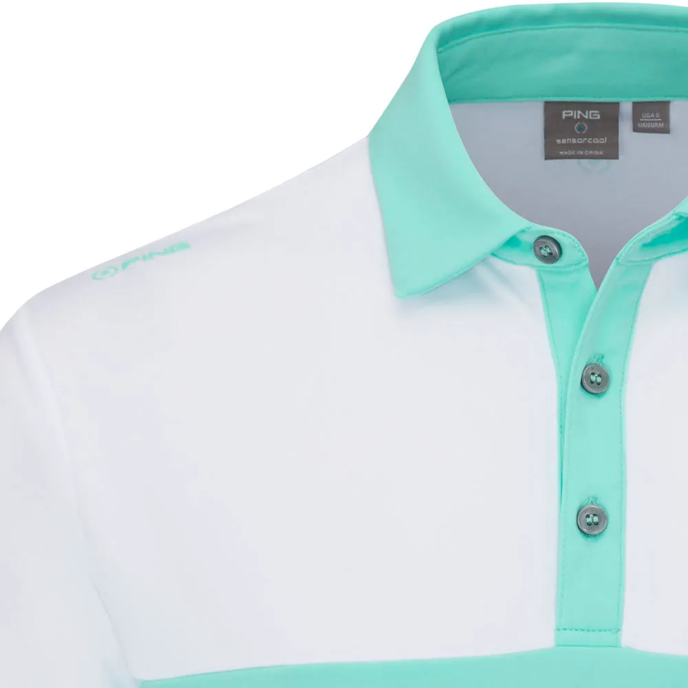 Ping Bodi Polo Shirt - Aruba Blue/White