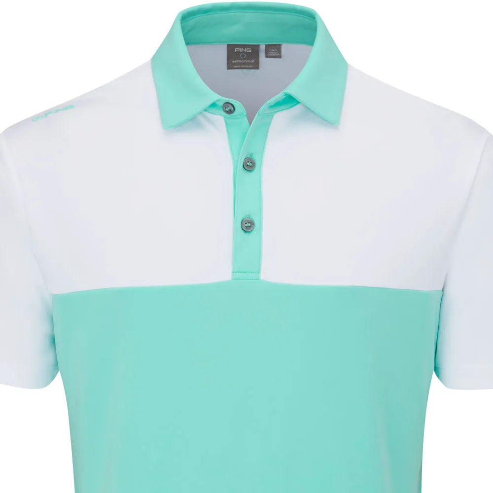 Ping Bodi Polo Shirt - Aruba Blue/White