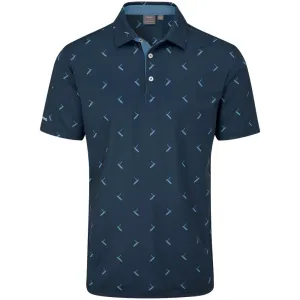 Ping Gold Putter Printed Polo Shirt - Navy Multi