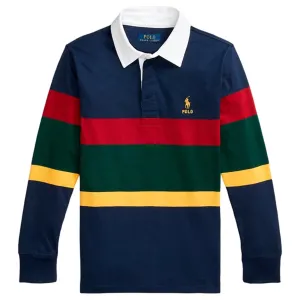 Polo Ralph Lauren Boy Long Sleeved Shirt Cruise Navy Multi