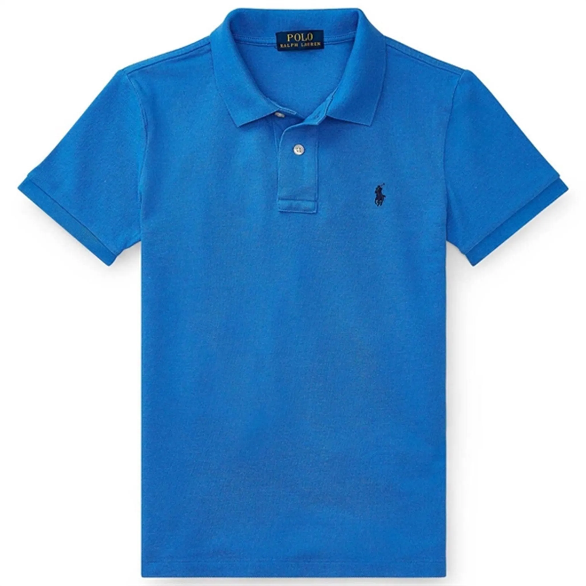 Polo Ralph Lauren Boy Short Sleeved Polo Custom Fit Blue