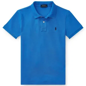 Polo Ralph Lauren Boy Short Sleeved Polo Custom Fit Blue